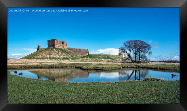 Duffus Castle and Loch Framed Print by Tom McPherson
