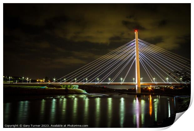 Northern Spire At Night Print by Gary Turner
