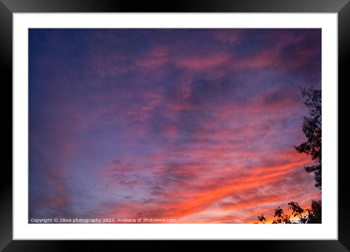 Colours Framed by Silhouette  Framed Mounted Print by 28sw photography
