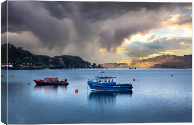Oban harbour  Canvas Print by christian maltby
