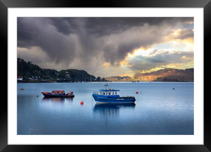 Oban harbour  Framed Mounted Print by christian maltby