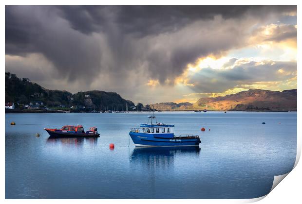 Oban harbour  Print by christian maltby
