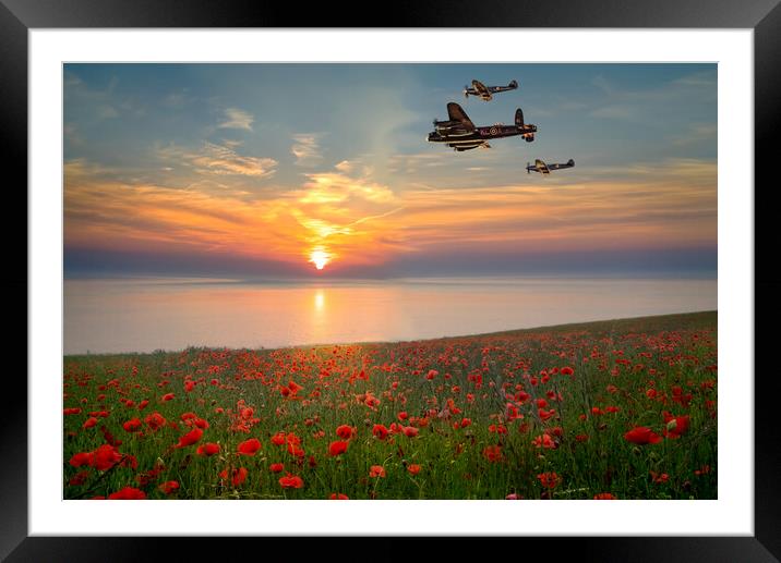 BBMF  Framed Mounted Print by Alison Chambers
