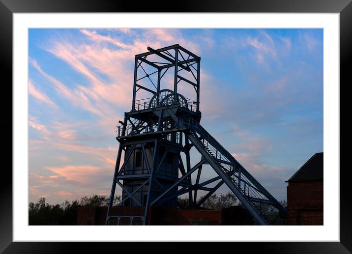 Barnsley Main Colliery Sunset Framed Mounted Print by Alison Chambers