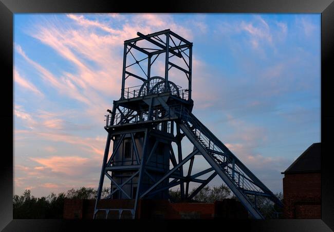 Barnsley Main Colliery Sunset Framed Print by Alison Chambers