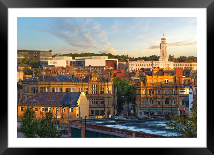Barnsley Town Centre Framed Mounted Print by Alison Chambers