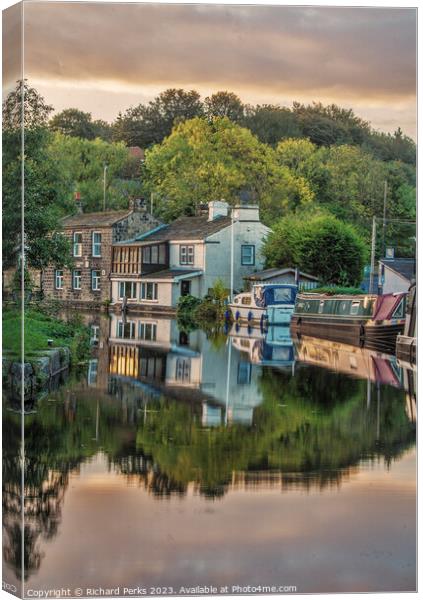 Morning colours Rodley Canvas Print by Richard Perks