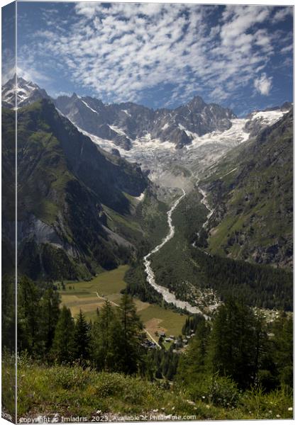 Mountain View, La Fouly, Switzerland Canvas Print by Imladris 
