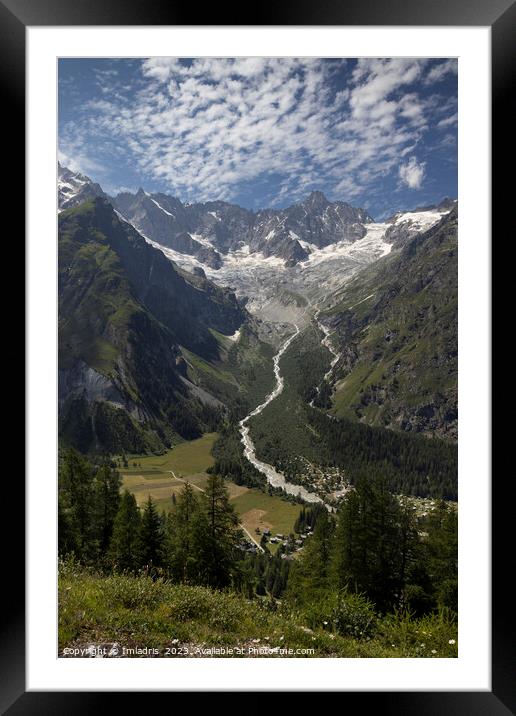 Mountain View, La Fouly, Switzerland Framed Mounted Print by Imladris 