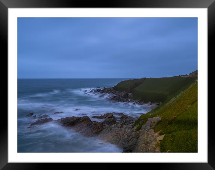 Wild Cornish Coast Framed Mounted Print by Tony Twyman