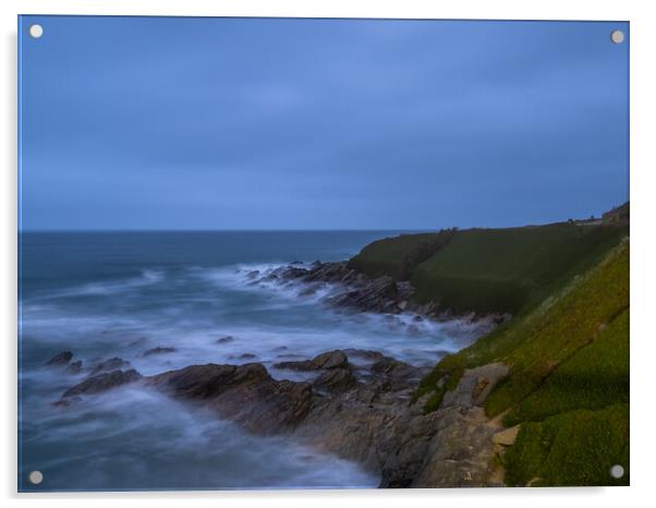 Wild Cornish Coast Acrylic by Tony Twyman
