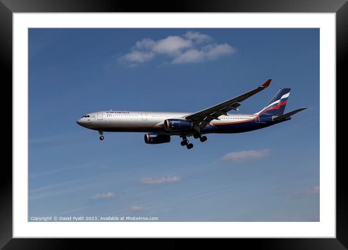 Aeroflot Airbus A330-343  Framed Mounted Print by David Pyatt