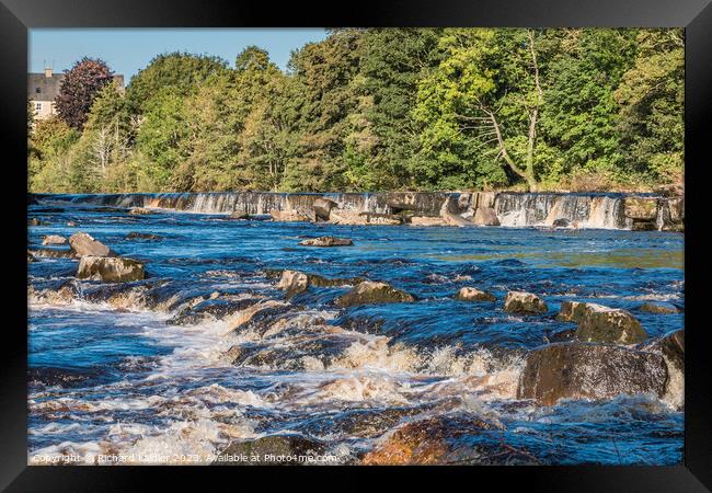 The River Tees at Demesnes Mill, Barnard Castle Framed Print by Richard Laidler