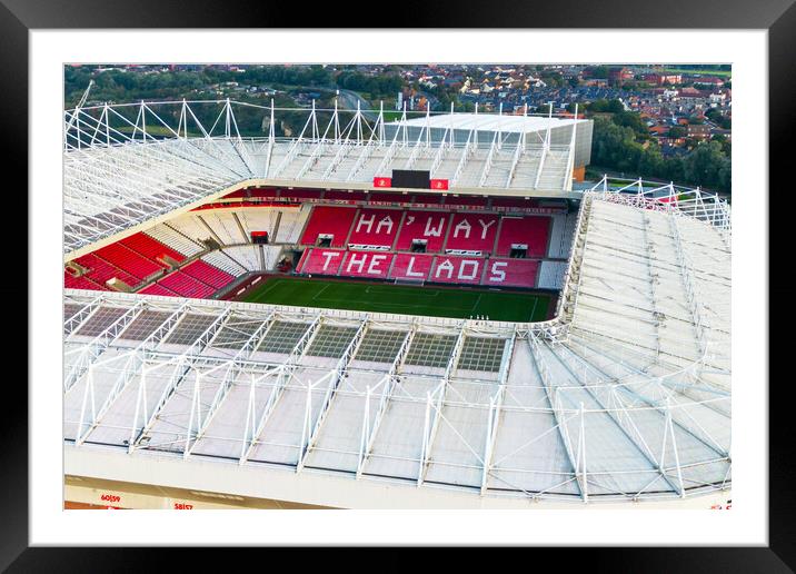 Haway The Lads Framed Mounted Print by Apollo Aerial Photography