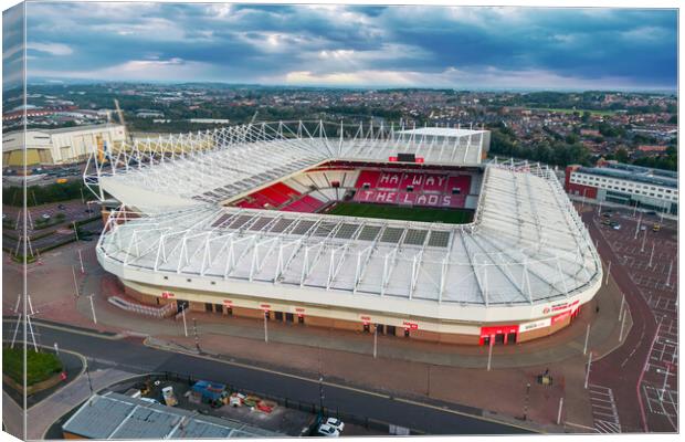 The Stadium of Light Canvas Print by Apollo Aerial Photography