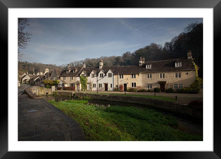 Castle Combe Village Framed Mounted Print by Karl Thompson