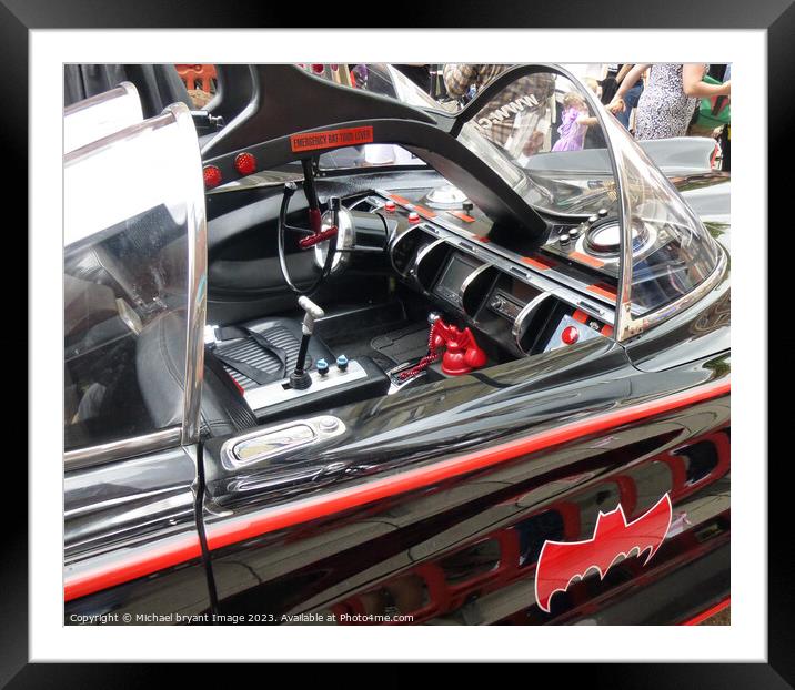The batmobile Framed Mounted Print by Michael bryant Tiptopimage