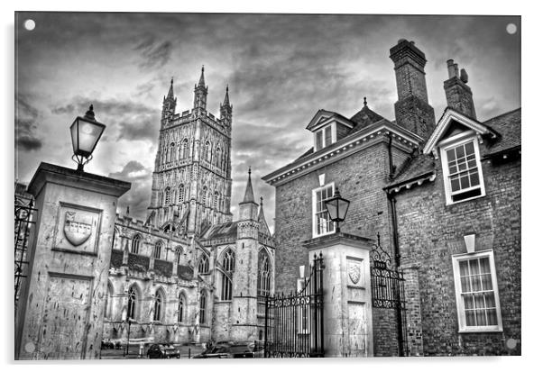 Entrance to Gloucester Cathedral   Acrylic by Darren Galpin