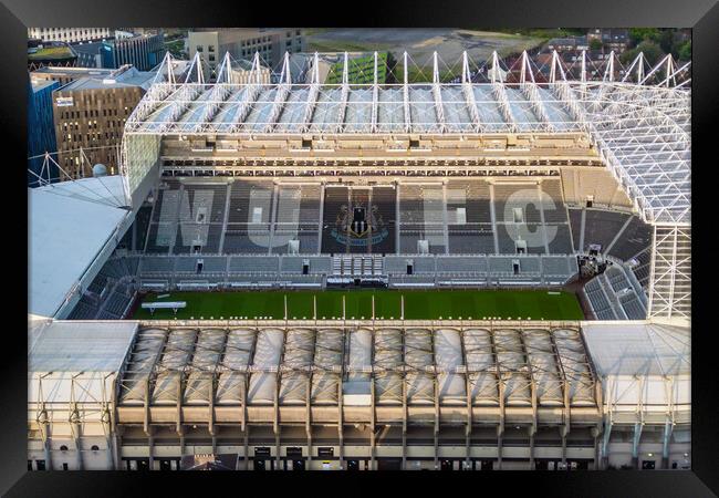 Newcastle United FC Framed Print by Apollo Aerial Photography