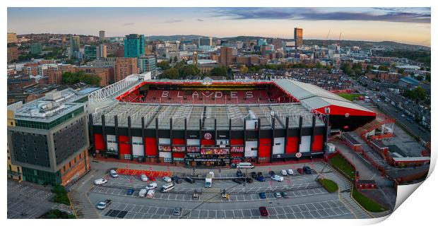 Bramall Lane Aerial View Print by Apollo Aerial Photography