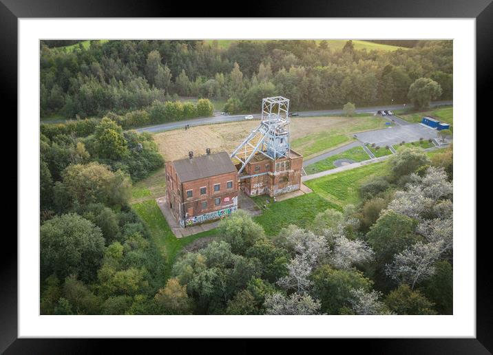 Barnsley Main Colliery by Drone Framed Mounted Print by Apollo Aerial Photography