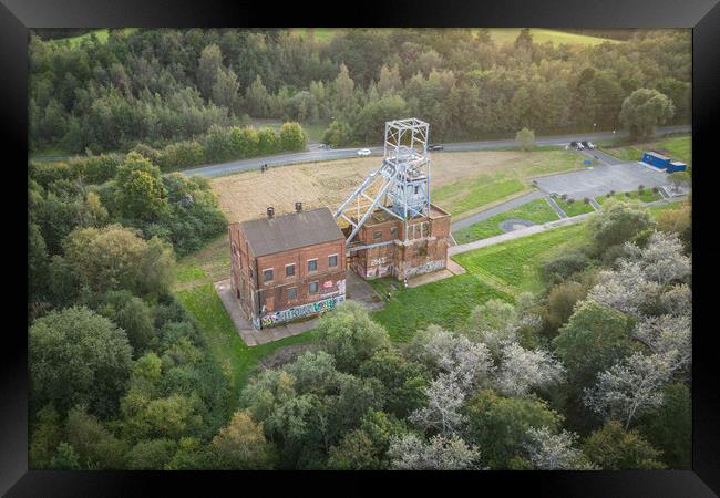 Barnsley Main Colliery by Drone Framed Print by Apollo Aerial Photography