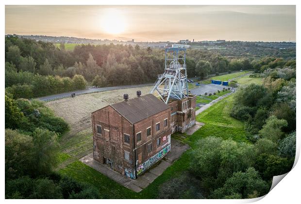 Barnsley Main Colliery Print by Apollo Aerial Photography