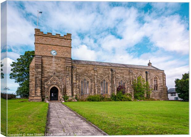 St. Mary's Church Northop Hall Canvas Print by Mike Shields