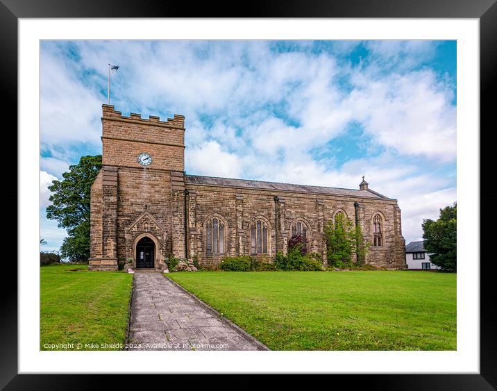 St. Mary's Church Northop Hall Framed Mounted Print by Mike Shields