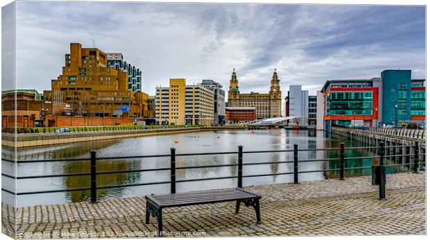 Princes Dock Liverpool Canvas Print by Mike Shields