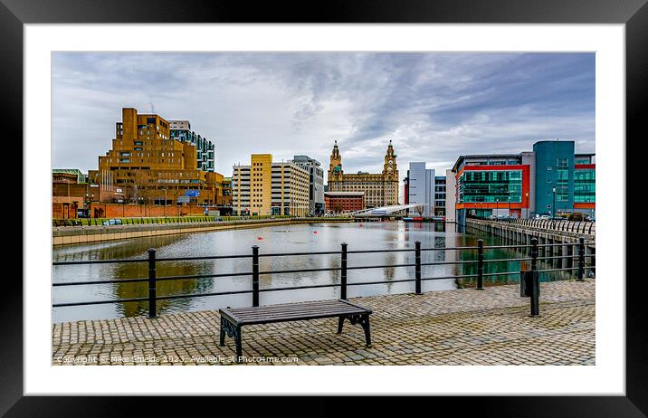 Princes Dock Liverpool Framed Mounted Print by Mike Shields