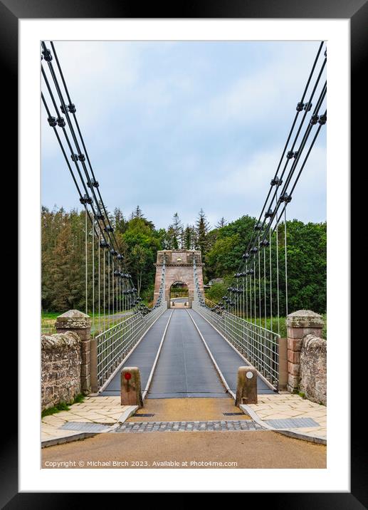 NEW UNION CHAIN BRIDGE Framed Mounted Print by Michael Birch