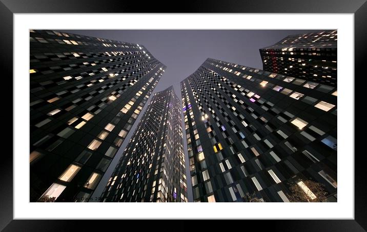 Deansgate Towers, Manchester Framed Mounted Print by Michele Davis