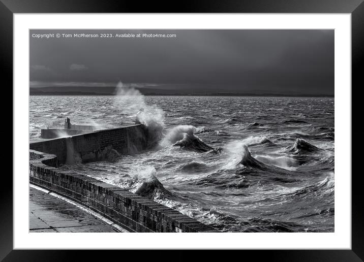 Power of the Sea Framed Mounted Print by Tom McPherson