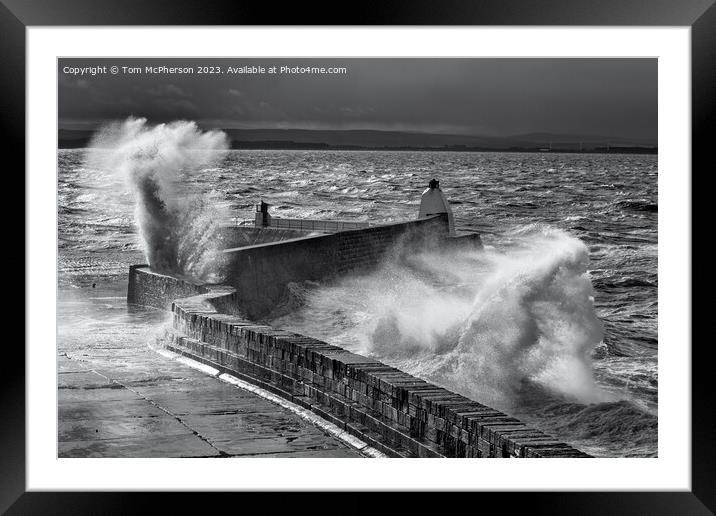 Power of the Waves Framed Mounted Print by Tom McPherson