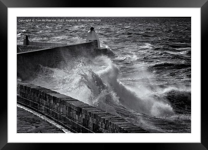 Powerful Seascape Framed Mounted Print by Tom McPherson