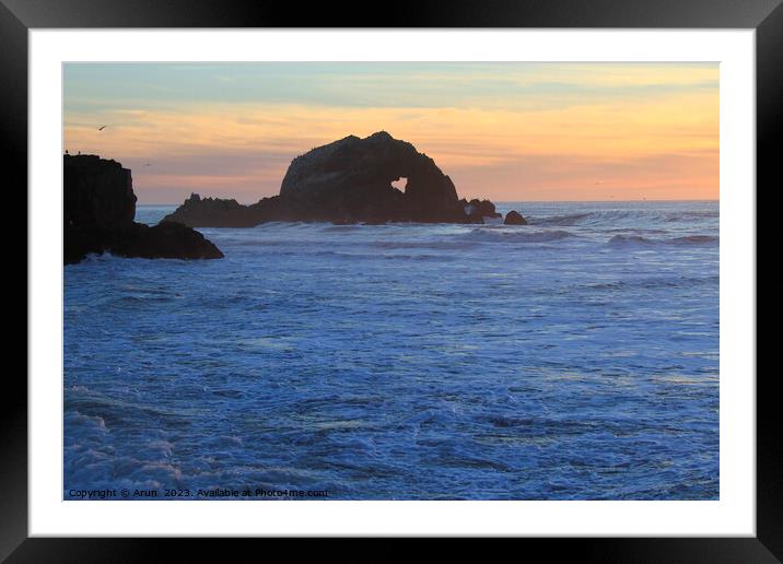 San Francisco Lands End Framed Mounted Print by Arun 