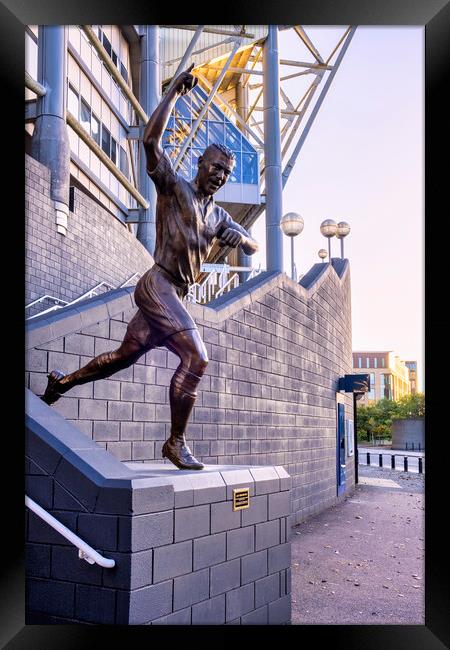 Alan Shearer Statue Newcastle United Framed Print by STADIA 