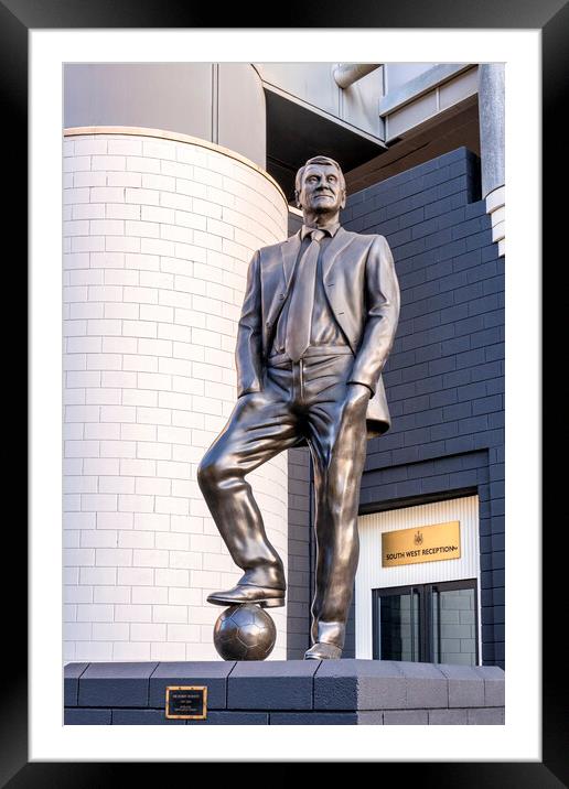 Sir Bobby Robson statue Newcastle United Framed Mounted Print by STADIA 