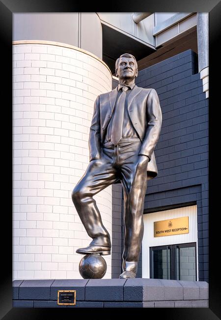 Sir Bobby Robson statue Newcastle United Framed Print by STADIA 