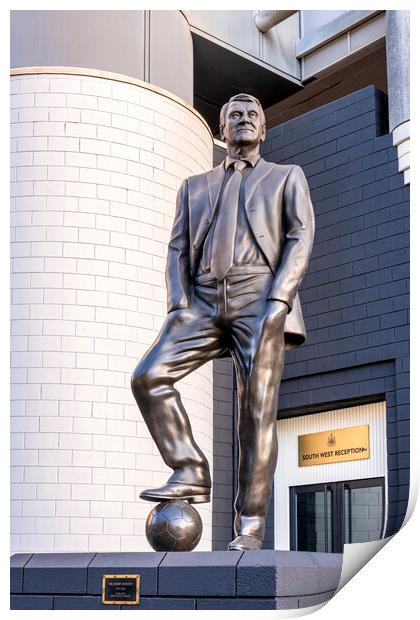 Sir Bobby Robson statue Newcastle United Print by STADIA 