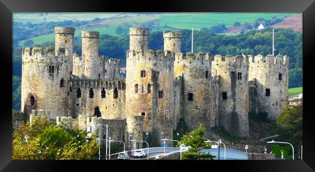This famous Conwy castle Framed Print by Mark Chesters