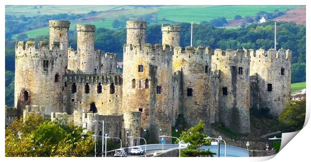 This famous Conwy castle Print by Mark Chesters