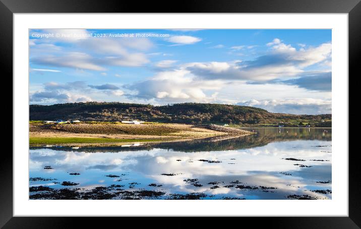 Tranquil Scene in Red Wharf Bay Anglesey pano Framed Mounted Print by Pearl Bucknall