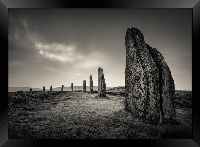 Ring Of Brodgar Framed Print by Dave Bowman