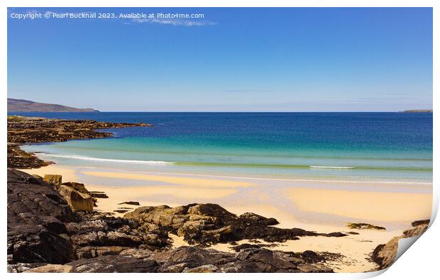 Isle of Harris Scottish Beach Scotland Print by Pearl Bucknall