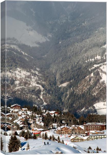 Courchevel 1850 3 Valleys French Alps France Canvas Print by Andy Evans Photos