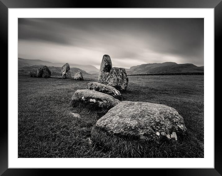 Castlerigg Stone Circle II Framed Mounted Print by Dave Bowman
