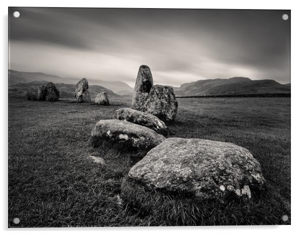 Castlerigg Stone Circle II Acrylic by Dave Bowman
