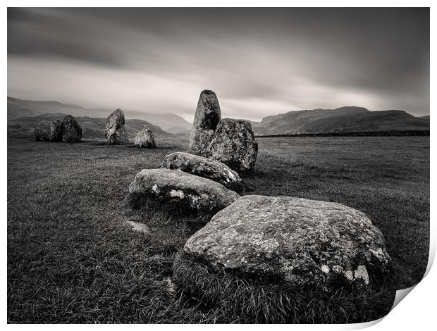 Castlerigg Stone Circle II Print by Dave Bowman
